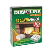 Akcesoria do grilla - Diavolina podpałka do grilla i kominka 80szt - miniaturka - grafika 1
