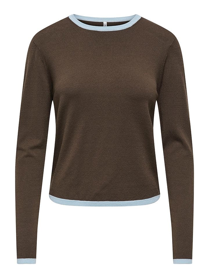 ONLY Sweter w kolorze brązowym