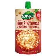 Soki i napoje niegazowane - Łowicz Deser owocowo-ryżowy a'la drożdżówka z jabłkami i kruszonką 100 g - miniaturka - grafika 1