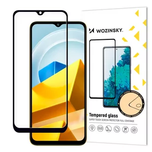 Wozinsky Full Glue szkło hartowane Xiaomi Poco M5 na cały ekran z ramką czarny (case friendly) - Szkła hartowane na telefon - miniaturka - grafika 1
