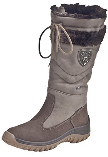 Manitu 990752 damskie buty zimowe z ciepłą wyściółką, beżowy - Beige Taupe - 37 EU