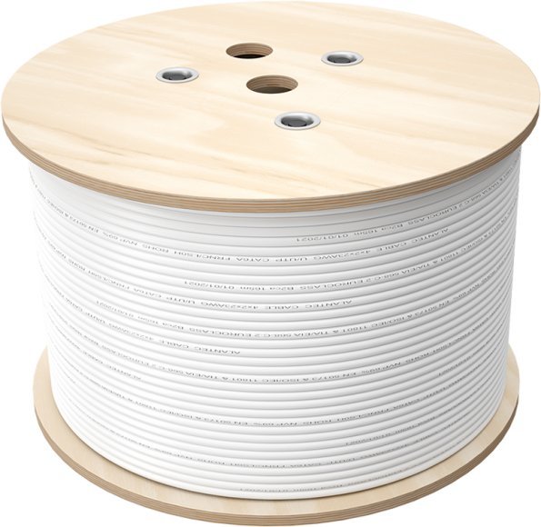 Multi-kabel Q-LANTEC Multimedia 2 x U/UTP kat.6 + 2 x RG6 1.13 + 2 x FO G657A1, LSOH Dca, szary 500m