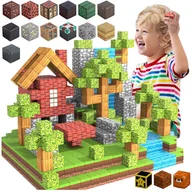 Klocki - KLOCKI MAGNETYCZNE Sześciany Dla dzieci 1 LUDZIK 100 KLOCKÓW - miniaturka - grafika 1