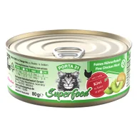 Mokra karma dla kotów - 6x80g Porta 21 Superfood kurczak z kiwi, mokra karma dla kota| - miniaturka - grafika 1