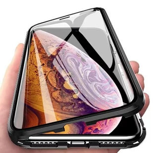 Etui 360 Full Glass Magnetic Xiaomi Redmi Note 8 Czarny - Etui i futerały do telefonów - miniaturka - grafika 1