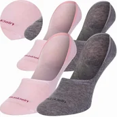 Skarpetki damskie - Calvin Klein Skarpetki Stopki 2 Pary 39-42 Różowa Popiel - miniaturka - grafika 1