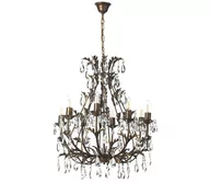 Lampy sufitowe - Żyrandol Botte z metalu 8-pkt. brąz - miniaturka - grafika 1