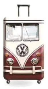Pokrowiec na walizkę CZERWONY BUS : Rozmiar - M - Akcesoria podróżnicze - miniaturka - grafika 1