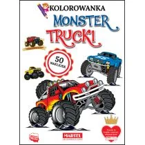 Martel Kolorowanka z naklejkami. Monster Trucki praca zbiorowa - Kolorowanki, wyklejanki - miniaturka - grafika 1