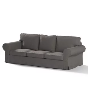 Dekoria Pokrowiec na sofę Ektorp 3-osobową nierozkładaną grafit 216 x 83 x 73 cm Edinburgh 610-115-77 - Pokrowce na meble - miniaturka - grafika 1