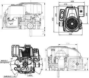 SILNIK LONCIN LC1P88F DO TRAKTORKA SPALINOWY BENZYNOWY - Silniki spalinowe - miniaturka - grafika 15