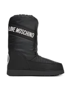 Śniegowce damskie - LOVE MOSCHINO Śniegowce JA24032G1NISA000 Czarny - miniaturka - grafika 1