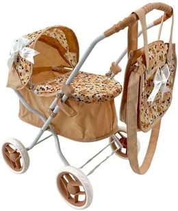 Wózek dla lalek głęboki z torbą - Wózki dla lalek - miniaturka - grafika 1