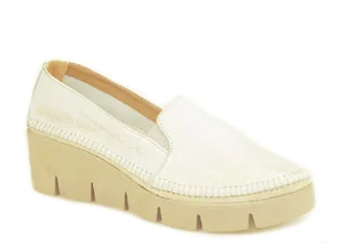 Półbuty Maciejka 5814A-25 beżowe złote - Półbuty damskie - miniaturka - grafika 1