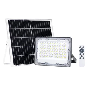 Inspire Naświetlacz solarny Bevo 60 srebrny IP65 LED - Lampy ogrodowe - miniaturka - grafika 1