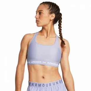 Biustonosz treningowy Under Armour UA Crossback Mid Bra - fioletowy - UNDER ARMOUR - Bielizna sportowa damska - miniaturka - grafika 1