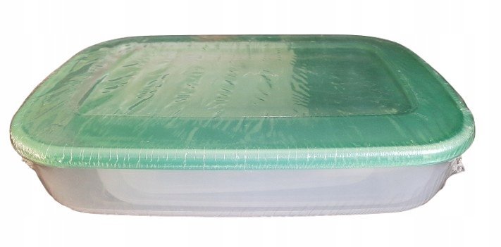 Pojemniki na żywność plastikowe x3 szt. zielone
