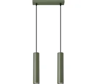 Lampy sufitowe - Sollux SL.1485 - Żyrandol na lince LAGOS 2xGU10/10W/230V zielony - miniaturka - grafika 1