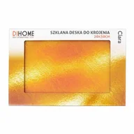 Deski do krojenia - Deska do krojenia szklana 20 x 30 cm Clara złoty - miniaturka - grafika 1