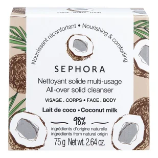 Mydło Naturalne W kostce Mleko kokosowe Sephora Collection 75g - Mydła - miniaturka - grafika 1