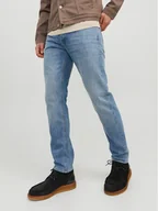 Spodnie męskie - Jack & Jones Jeansy Mike 12237309 Niebieski Tapered Fit - miniaturka - grafika 1