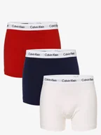 Majtki męskie - Calvin Klein Obcisłe bokserki pakowane po 3 szt. Mężczyźni Dżersej czerwony|niebieski|biały jednolity, S - miniaturka - grafika 1