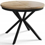 Stoły - Stół rozkładany loft okrągły 90/170 Berg - miniaturka - grafika 1