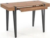 Biurka - Elior Industrialne biurko z szufladą orzech miodowy G0-N78 - miniaturka - grafika 1