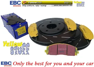 Przednie klocki YellowStuff + NACINANE tarcze hamulcowe 330mm EBC seria USR Dodge Caravan 2012- - Tarcze hamulcowe - miniaturka - grafika 1