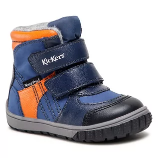 Buty dla chłopców - Śniegowce KICKERS - Sitrouille Wpf 585572-10 Wpf Blue 53 - grafika 1