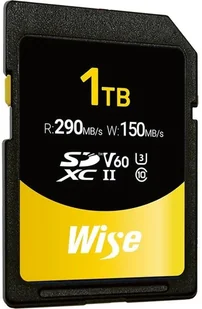 Wise SDXC UHS-II V60 1TB R:290MBs / W:150MBs WI-SD-S1024 - Karty pamięci - miniaturka - grafika 1