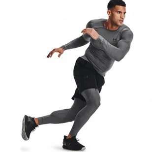 Męskie legginsy treningowe Under Armour UA HG Armour Leggings - szare - Spodnie męskie - miniaturka - grafika 1
