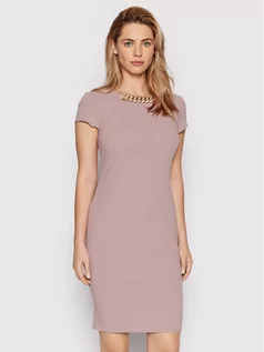 Sukienki - Rinascimento Sukienka koktajlowa CFC0107887003 Różowy Slim Fit - grafika 1
