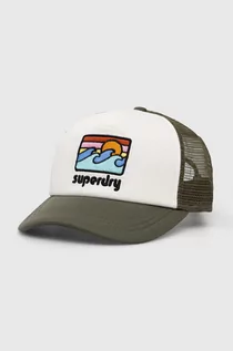 Czapki damskie - Superdry czapka z daszkiem z aplikacją - grafika 1