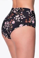 Majtki damskie - Figi damskie z wysokim stanem w jesiennym stylu Peegy Brown Maxi Julimex - miniaturka - grafika 1