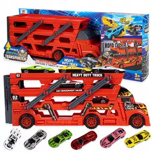 Tir Laweta + 6 Resoraki Autka Wyrzutnia Ciężarówka Zjeżdżalnia - Samochody i pojazdy dla dzieci Tir Laweta + 6 Resoraki Autka Wyrzutnia Ciężarówka Zjeżdżalnia - Samochody i pojazdy dla dzieci - miniaturka - grafika 1