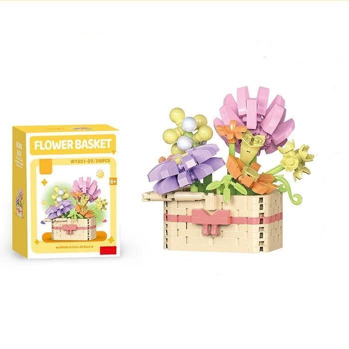 KLOCKI KONSTRUKCYJNE FLOWER BASKET – KOSZ Z KWIATAMI - 298 el.