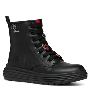 Geox J PHAOLAE Girl C Botki, czarne, 36 EU, Czarny, 3.5 UK - Botki damskie - miniaturka - grafika 1