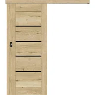 Drzwi wewnętrzne - Classen Skrzydło Falko dąb claveland czarna szyba przesuwne 80P - miniaturka - grafika 1