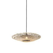 Lampy sufitowe - QAZQA Orientalna lampa wisząca rattan 50 cm - Rina - miniaturka - grafika 1