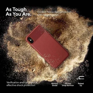 Caseology Vault Case - Etui iPhone Xs Max (Red) - Etui i futerały do telefonów - miniaturka - grafika 8