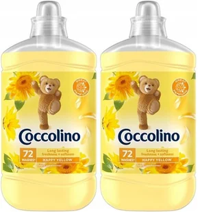 Coccolino płyn do płukania Happy Yellow 2 x 1,8 l - Środki do prania - miniaturka - grafika 1