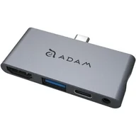 Huby USB - Adam Elements Hub adapter Adam Elements Casa Hub I4, szary 4710343470601 - miniaturka - grafika 1