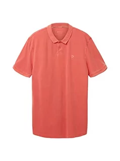Koszulki męskie - TOM TAILOR Denim Męska koszulka polo, 11042 -Plain Red, L, 11042 – Plain Red, L - grafika 1