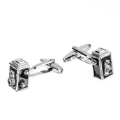 Spinki do mankietów i krawatów - Spinki do mankietów X2 Retro Aparat Fotograficzny AJ343 - miniaturka - grafika 1