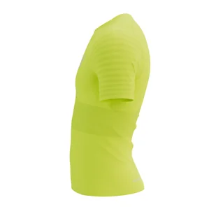 COMPRESSPORT Koszulka biegowa RACING SS T-SHIRT safe yellow - Bielizna sportowa męska - miniaturka - grafika 7