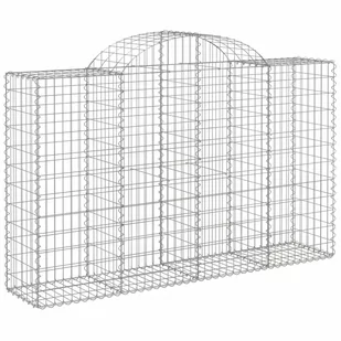 Kosze gabionowe, 13 szt, 200x50x120/140cm, galwanizowane żelazo - Ogrodzenia - miniaturka - grafika 4