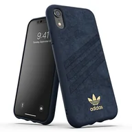 Etui i futerały do telefonów - Adidas OR Moulded Case ULTRASuede iPhone Xr niebieski/blue 34999 - miniaturka - grafika 1