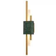 Lampy ścienne - Nowoczesny kinkiet ELLIE ST-7007W-GREEN Step LED 5W 3000K marmur zielony złoty - miniaturka - grafika 1