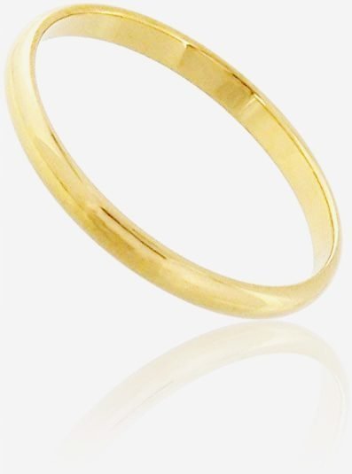 Obrączka szer. 2 mm Unisex r. 15,8 mm ZŁOTO 9 ct